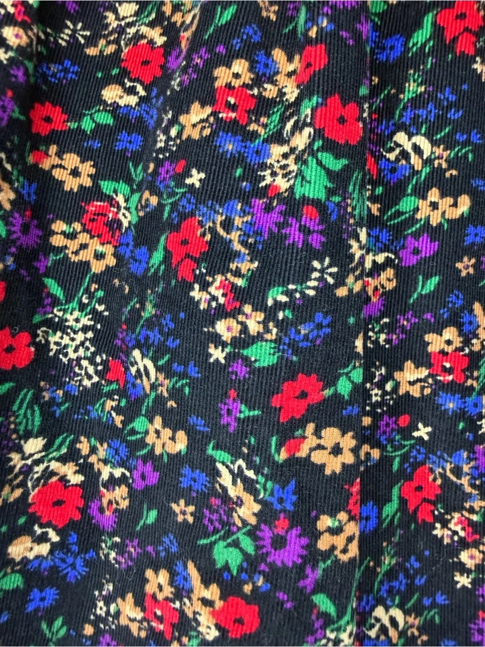 GAP Black Floral Ruffle Collar Long-Sleeve Dress